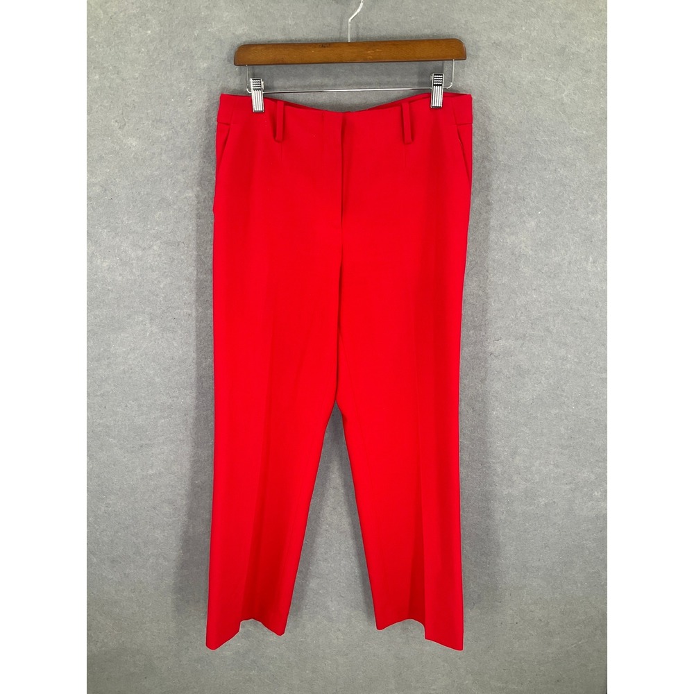 Talbots Southampton Red Dress Pants Women's Sz 10 P Cropped Career‎ Casual